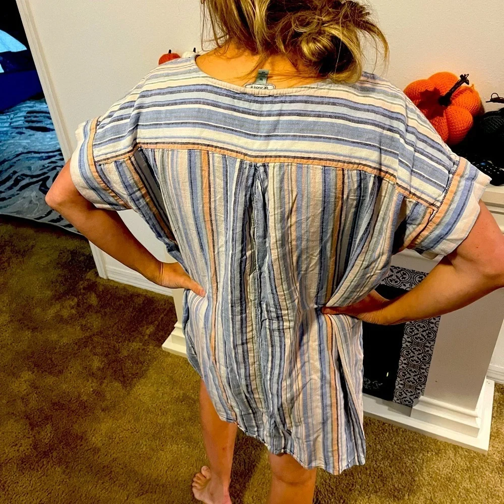 Stripe lazy day gown - Picture 4 of 4